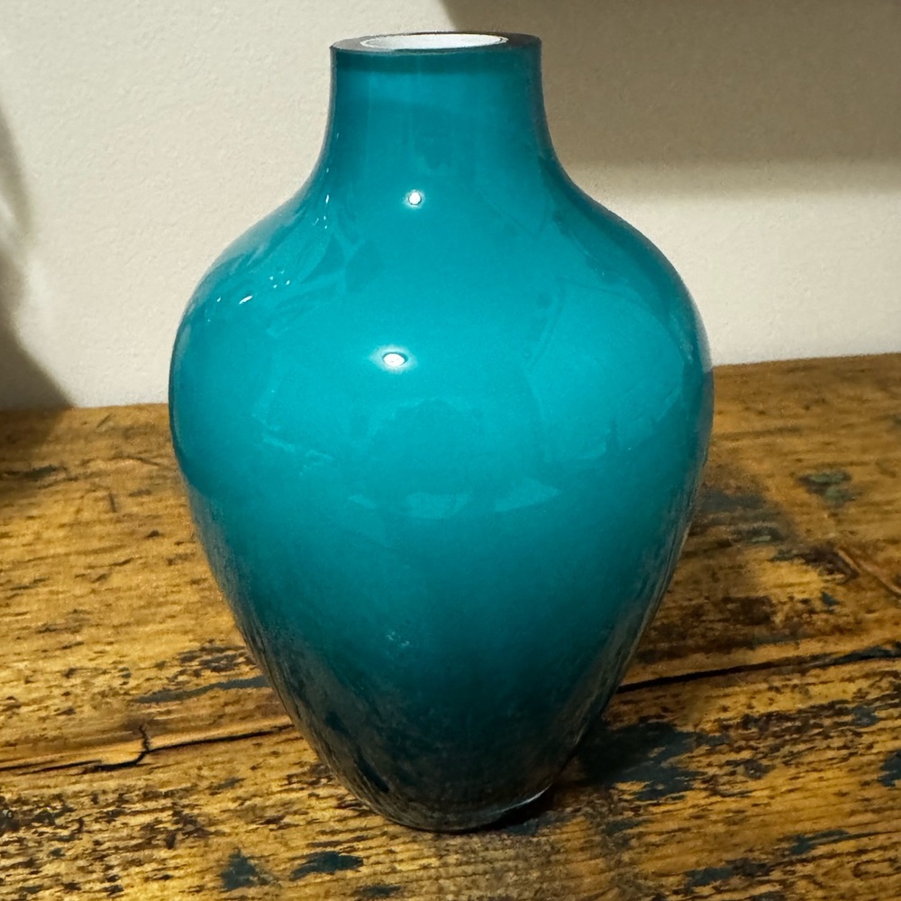Villeroy & Boch Tiko Turquoise Glass Vase